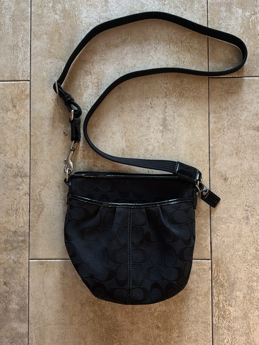 Coach Black Signature Crossbody Bag